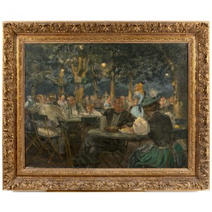 Louis Hermanus Hendricus Schutte (1904-1979). Summer Evening in the Garden Café