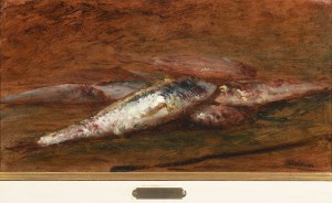Ziem Félix. (1821 Beaune - Paris 1911). Still Life with Mackerel