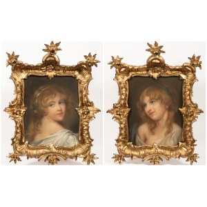 A Pair of Royal Portraits - Attributed to Jean-Baptiste Greuze (1725-1805).