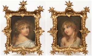 A Pair of Royal Portraits - Attributed to Jean-Baptiste Greuze (1725-1805).
