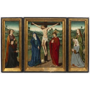 Maître flamand, vers 1520-1550. La Crucifixion