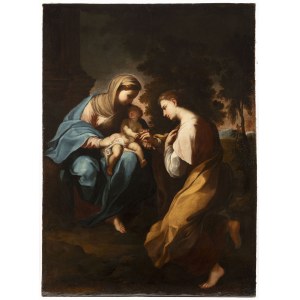 Francesco Trevisani (1656 - 1746), Francesco Trevisani (1656 - 1746). Le mariage mystique de Sainte Catherine