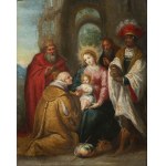 ATTRIBUTED TO FRANS FRANCKEN THE YOUNGER (ANTWERP 1581 - 1642), ATTRIBUTED TO FRANS FRANCKEN THE YOUNGER (ANTWERP 1581 - 1642) . The Adoration of the Magi .
