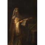 Nasledovník Rembrandta van Rijna 17.-18. storočie. Učenec v orientálnom oblečení čítajúci rukopis
