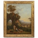 Attributed to Claude-Joseph Vernet (1714 - 1789). Pastoral Scene in a Southern Landscape