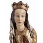 A Magnificent Standing Female Saint. High Gothic circa 1420/30