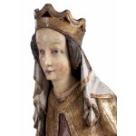 A Magnificent Standing Female Saint. High Gothic circa 1420/30