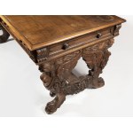 Italian, 18th/19th Century A Highly Carved Walnut Table