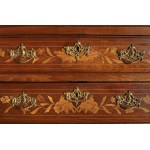 Deutch Commode with Floral Marquetry and Lion-Paw Feet, around 1800