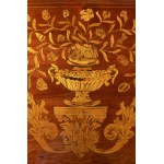 Deutch Commode with Floral Marquetry and Lion-Paw Feet, around 1800