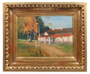 Bronisława Rychter-Janowska (1868 - 1953), Jesienny spacer przed dworkiem