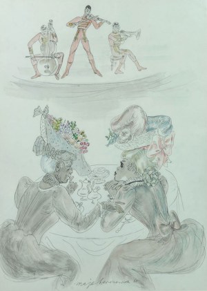 Maja Berezowska (1892 lub 1893 - 1978), Na koncercie, 1965 r.