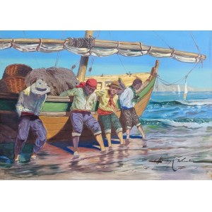 Henry Winter, Fishermen on Capri, circa 1930.
