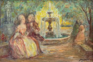 Jan Wysocki (1873 - 1960), Scena parkowa