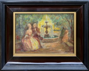 Jan Wysocki (1873 - 1960), Scena parkowa
