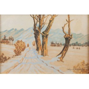 Stefan Filipkiewicz (1879 - 1944), Road among the mountains, 1935.