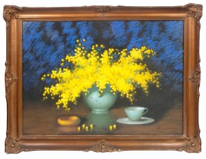 Marian Szczerbiński (1900-1981), Martwa natura z mimozami