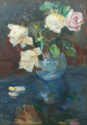 Zdzisław Przebindowski (1902- 1986), Martwa natura z różami
