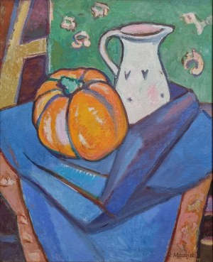 Zygmunt Madejski (1910-1984), Martwa natura z dynią, 1977 r.