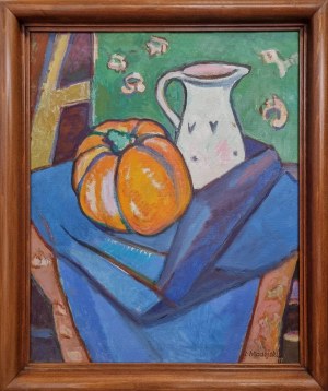 Zygmunt Madejski (1910-1984), Martwa natura z dynią, 1977 r.