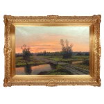 Viktor Koretsky (1890 - 1980), By the River at Sunset