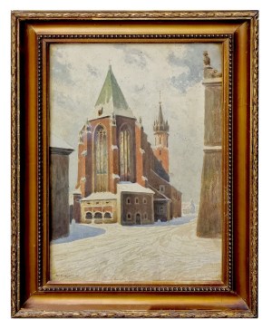 Stanisław Fabijański (1865 - 1947), Kościół Mariacki zimą