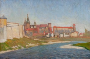 Jan Kazimierz Olpiński (1875 - 1936), Widok na Wawel, 1924 r.
