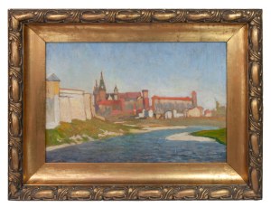 Jan Kazimierz Olpiński (1875 - 1936), Widok na Wawel, 1924 r.