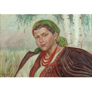 Wincenty Wodzinowski (1866-1940), Portrait of a girl