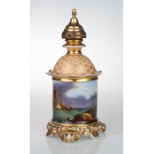 Olivová lampa, 19. století.
