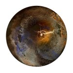 Martyna Łuszczyńska (ur. 1997), Rhythms - Brown orange with lapis lazuli inclusions, 2025