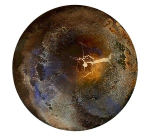 Martyna Łuszczyńska (ur. 1997), Rhythms - Brown orange with lapis lazuli inclusions, 2025