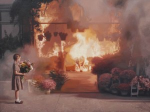 Karol Kędzierski (ur. 1984), Fire in a flower shop, 2025