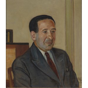 Wlastimil Hofman (1881 Praga - 1970 Szklarska Poręba), Portret Chaima Halberthala, 1942