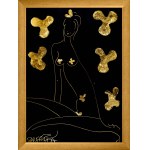 Joanna Sarapata, Nude in golden flowers, 2026