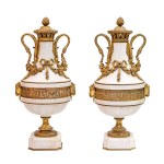 artist unrecognized, Two vases a la Louis XVI style