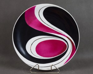 Hanna MODRZEWSKA-NOWOSIELSKA, Patera „Kompozycja S/50”, lata 60-te. Unikat