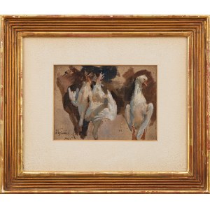Wojciech KOSSAK (1856 - 1942), Studium gęsi, 1925
