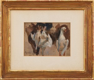 Wojciech KOSSAK (1856 - 1942), Studium gęsi, 1925