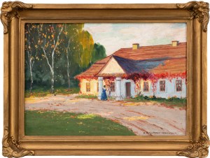 Bronisława RYCHTER-JANOWSKA (1868 - 1953), Dworek jesienią