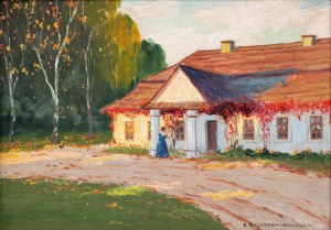 Bronisława RYCHTER-JANOWSKA (1868 - 1953), Dworek jesienią