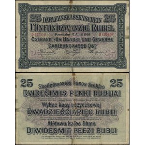 Poland, Ober-OST, 25 rubles, 17.04.1916, Poznań