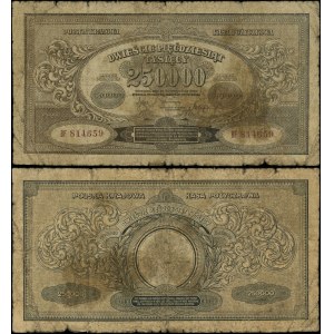 Pologne, 250 000 marks polonais, 25.04.1923, BF