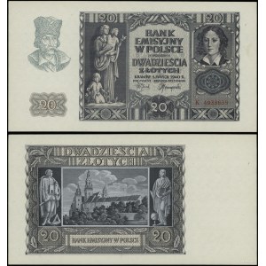 Polska, 20 złotych, 1.03.1940, K
