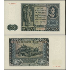 Polska, 50 złotych, 1.08.1941, D