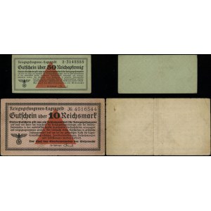 Kriegsgefangen Lagergeld (1939-1945), zestaw 2 banknotów, bez daty