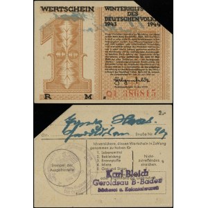 Pomoc Zimowa Ludności Niemieckiej, 1 marka, 1943-1944