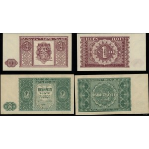 Poland, set: 1 and 2 gold, 15.05.1946