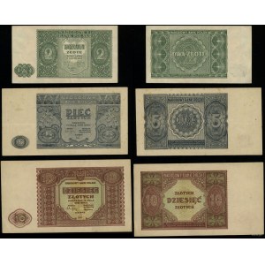 Polen, Satz von 3 Banknoten, 15.05.1946