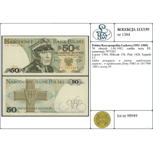 Poland, 50 zloty, 1.06.1982, EF